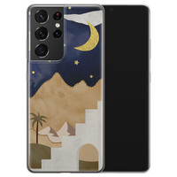 Leuke Telefoonhoesjes Samsung Galaxy S21 Ultra siliconen hoesje - Desert night