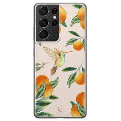 ELLECHIQ Samsung Galaxy S21 Ultra siliconen hoesje - Tropical Lemonade