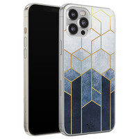 Telefoonhoesje Store iPhone 12 Pro Max siliconen hoesje - Geometrisch fade art