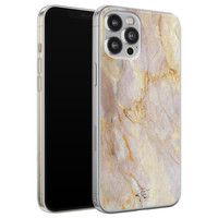 ELLECHIQ iPhone 12 Pro Max siliconen hoesje - Stay Golden Marble