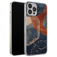 ELLECHIQ iPhone 12 Pro Max siliconen hoesje - Abstract Terracotta