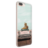 ELLECHIQ iPhone 8 Plus/7 Plus siliconen hoesje - Chill tijger