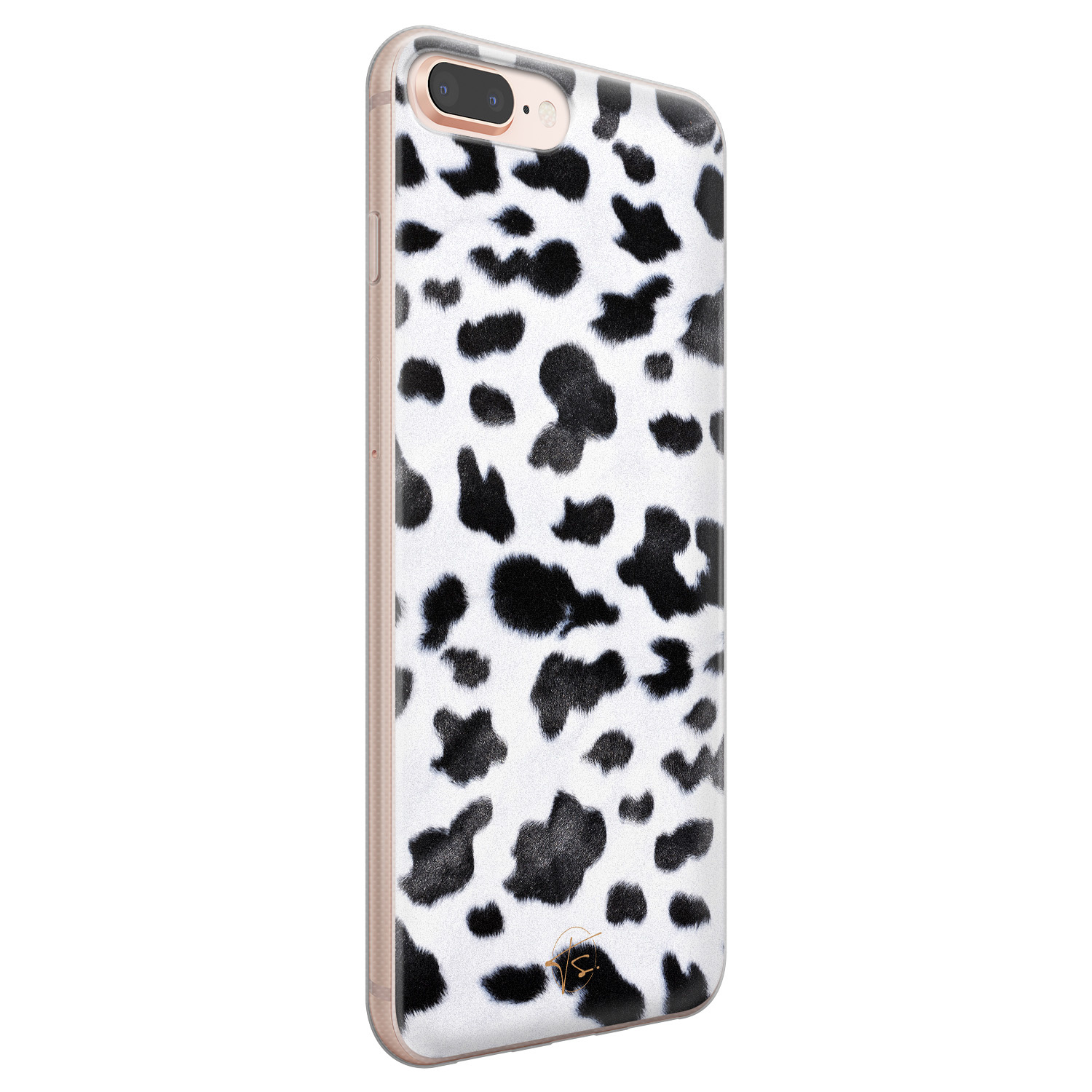 Telefoonhoesje Store iPhone 8 Plus/7 Plus siliconen hoesje - Koeienprint