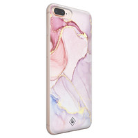 Casimoda iPhone 8 Plus/7 Plus siliconen hoesje - Marmer paars