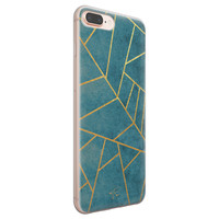 Telefoonhoesje Store iPhone 8 Plus/7 Plus siliconen hoesje - Abstract blauw