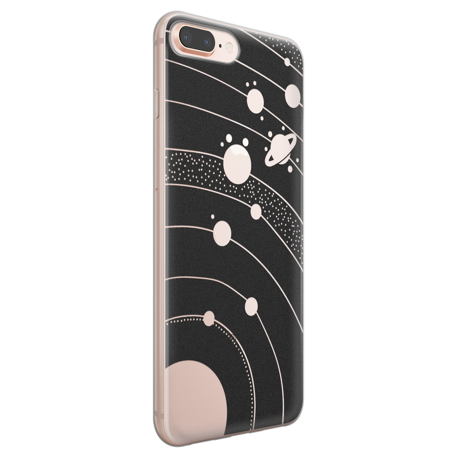 Telefoonhoesje Store iPhone 8 Plus/7 Plus siliconen hoesje - Universe space