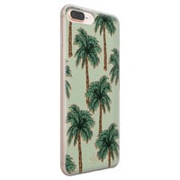 Telefoonhoesje Store iPhone 8 Plus/7 Plus siliconen hoesje - Palmbomen
