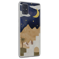 Leuke Telefoonhoesjes Samsung Galaxy A51 siliconen hoesje - Desert night