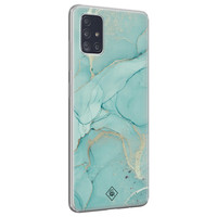 Casimoda Samsung Galaxy A51 siliconen hoesje - Touch of mint