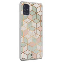 ELLECHIQ Samsung Galaxy A51 siliconen hoesje - Pastel Kubus