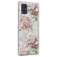 Telefoonhoesje Store Samsung Galaxy A71 siliconen hoesje - Classy flowers