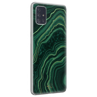 Telefoonhoesje Store Samsung Galaxy A71 siliconen hoesje - Agate groen