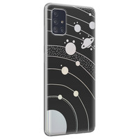Telefoonhoesje Store Samsung Galaxy A71 siliconen hoesje - Universe space