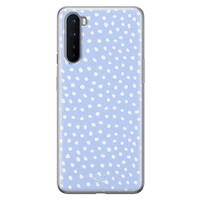 Telefoonhoesje Store OnePlus Nord siliconen hoesje - Purple dots