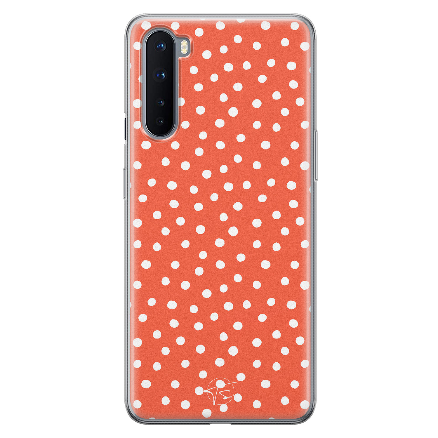 Telefoonhoesje Store OnePlus Nord siliconen hoesje - Orange dots