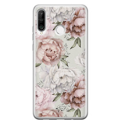 Telefoonhoesje Store Huawei P30 Lite siliconen hoesje - Classy flowers