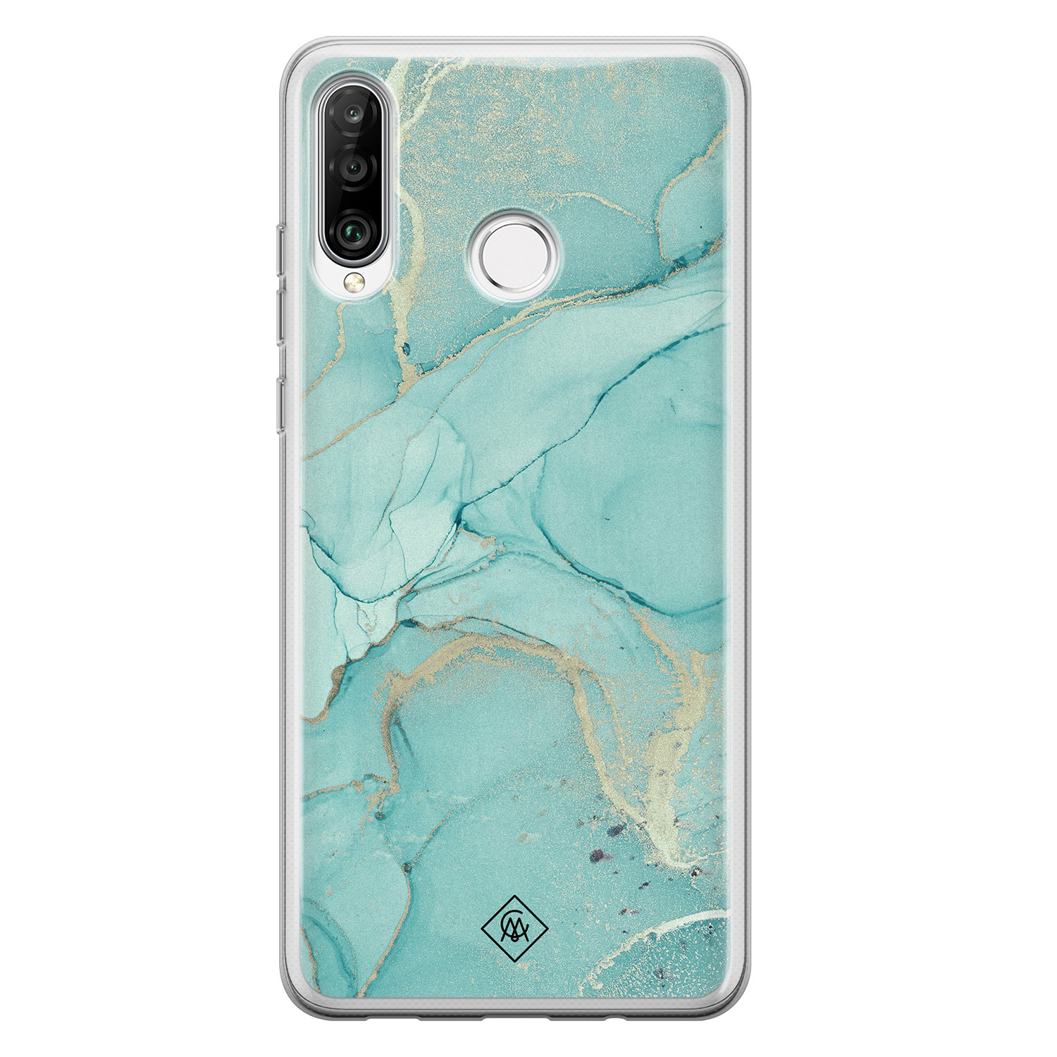 Casimoda Huawei P30 Lite siliconen hoesje - Touch of mint