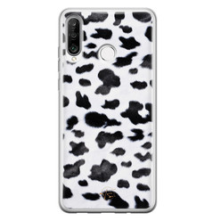 Telefoonhoesje Store Huawei P30 Lite siliconen hoesje - Koeienprint