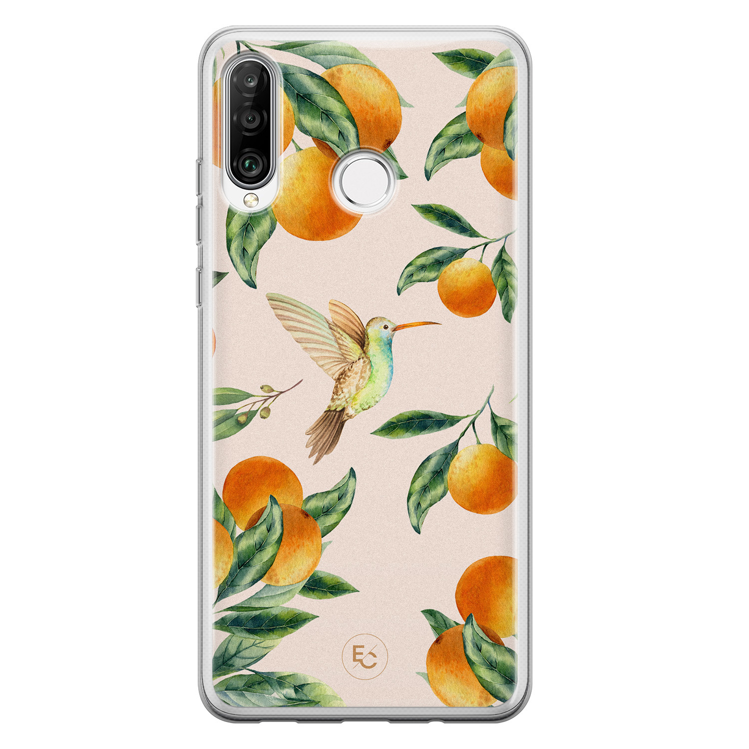 ELLECHIQ Huawei P30 Lite siliconen hoesje - Tropical Lemonade