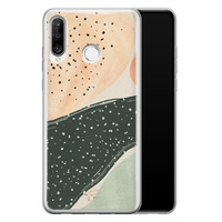 Telefoonhoesje Store Huawei P30 Lite siliconen hoesje - Abstract peach