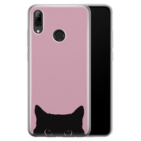 Telefoonhoesje Store Huawei P Smart 2019 siliconen hoesje - Zwarte kat