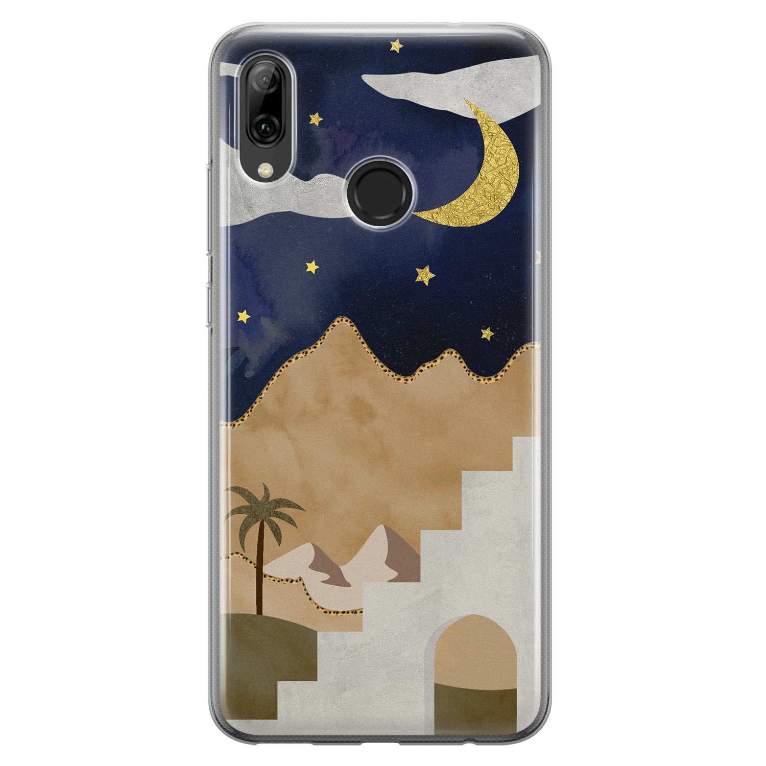 Leuke Telefoonhoesjes Huawei P Smart 2019 siliconen hoesje - Desert night