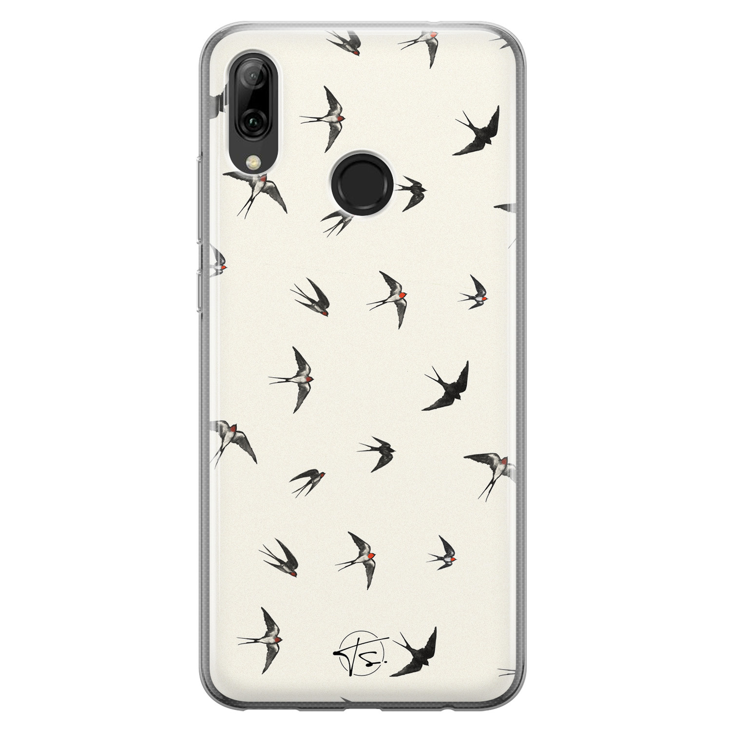 Telefoonhoesje Store Huawei P Smart 2019 siliconen hoesje - Freedom birds