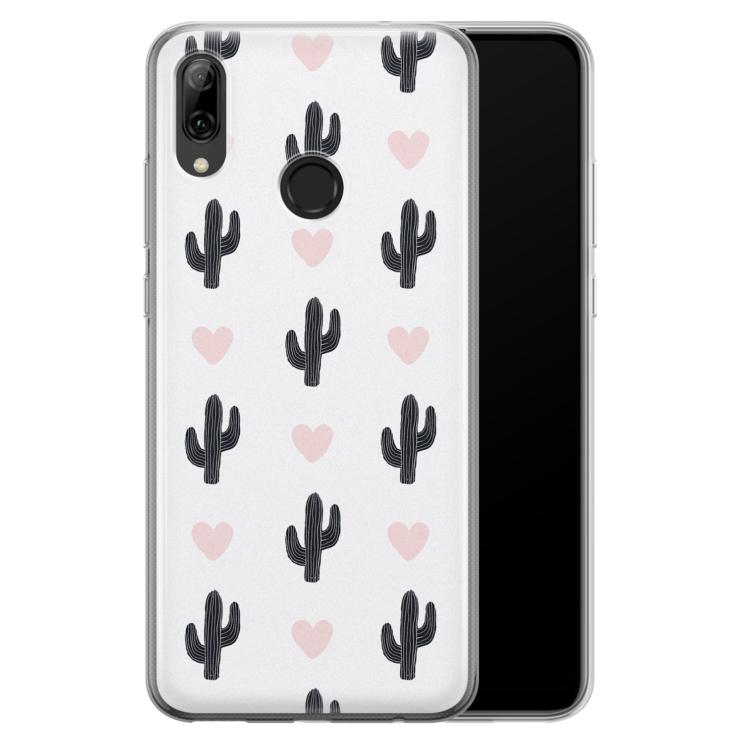 Leuke Telefoonhoesjes Huawei P Smart 2019 siliconen hoesje - Cactus love