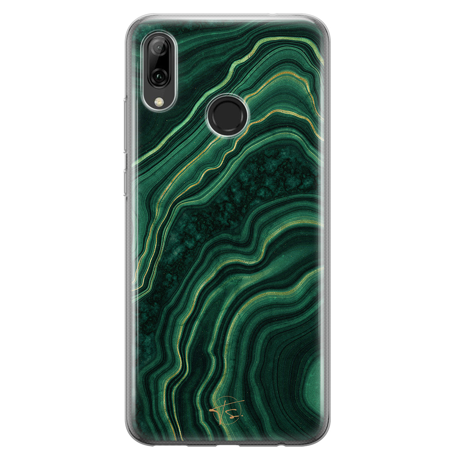 Telefoonhoesje Store Huawei P Smart 2019 siliconen hoesje - Agate groen