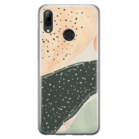 Telefoonhoesje Store Huawei P Smart 2019 siliconen hoesje - Abstract peach