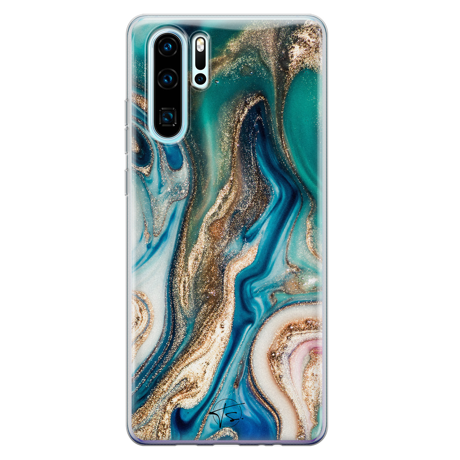 Telefoonhoesje Store Huawei P30 Pro siliconen hoesje - Magic marble