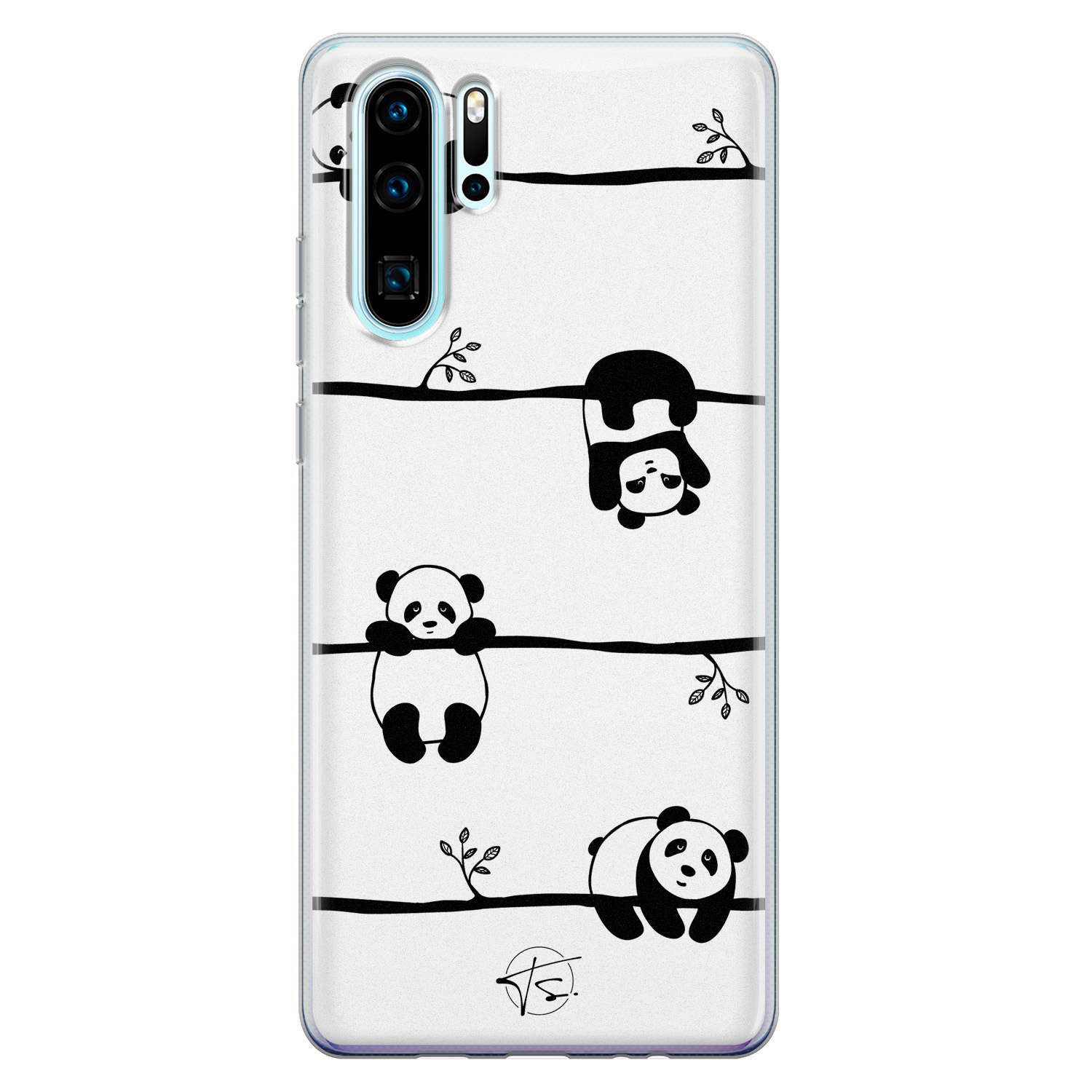 Telefoonhoesje Store Huawei P30 Pro siliconen hoesje - Panda