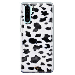 Telefoonhoesje Store Huawei P30 Pro siliconen hoesje - Koeienprint