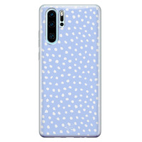 Telefoonhoesje Store Huawei P30 Pro siliconen hoesje - Purple dots