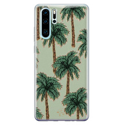 Telefoonhoesje Store Huawei P30 Pro siliconen hoesje - Palmbomen