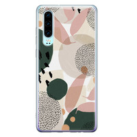 Leuke Telefoonhoesjes Huawei P30 siliconen hoesje - Abstract print