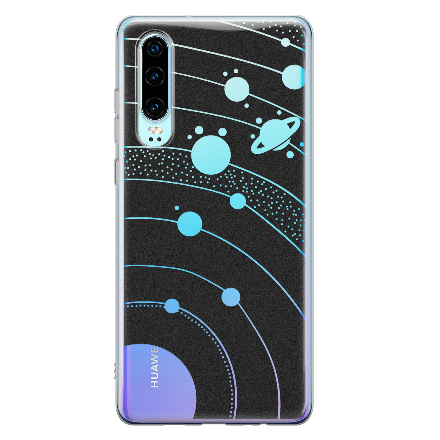 Telefoonhoesje Store Huawei P30 siliconen hoesje - Universe space