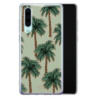 Telefoonhoesje Store Huawei P30 siliconen hoesje - Palmbomen