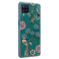 Telefoonhoesje Store Samsung Galaxy A12 siliconen hoesje - Bloomy birds