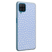 Telefoonhoesje Store Samsung Galaxy A12 siliconen hoesje - Purple dots