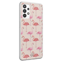 Telefoonhoesje Store Samsung Galaxy A32 4G siliconen hoesje - Flamingo