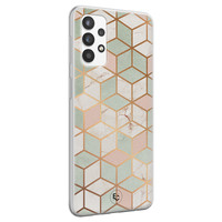 ELLECHIQ Samsung Galaxy A32 4G siliconen hoesje - Pastel Kubus