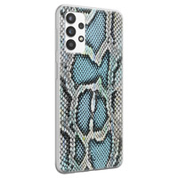 ELLECHIQ Samsung Galaxy A32 4G siliconen hoesje - Baby Snake blue