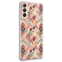 Telefoonhoesje Store Samsung Galaxy S21 Plus siliconen hoesje - Boho vibes