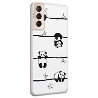 Telefoonhoesje Store Samsung Galaxy S21 Plus siliconen hoesje - Panda