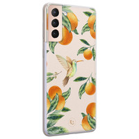 ELLECHIQ Samsung Galaxy S21 Plus siliconen hoesje - Tropical Lemonade