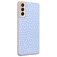 Telefoonhoesje Store Samsung Galaxy S21 Plus siliconen hoesje - Purple dots