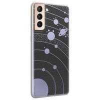 Telefoonhoesje Store Samsung Galaxy S21 Plus siliconen hoesje - Universe space