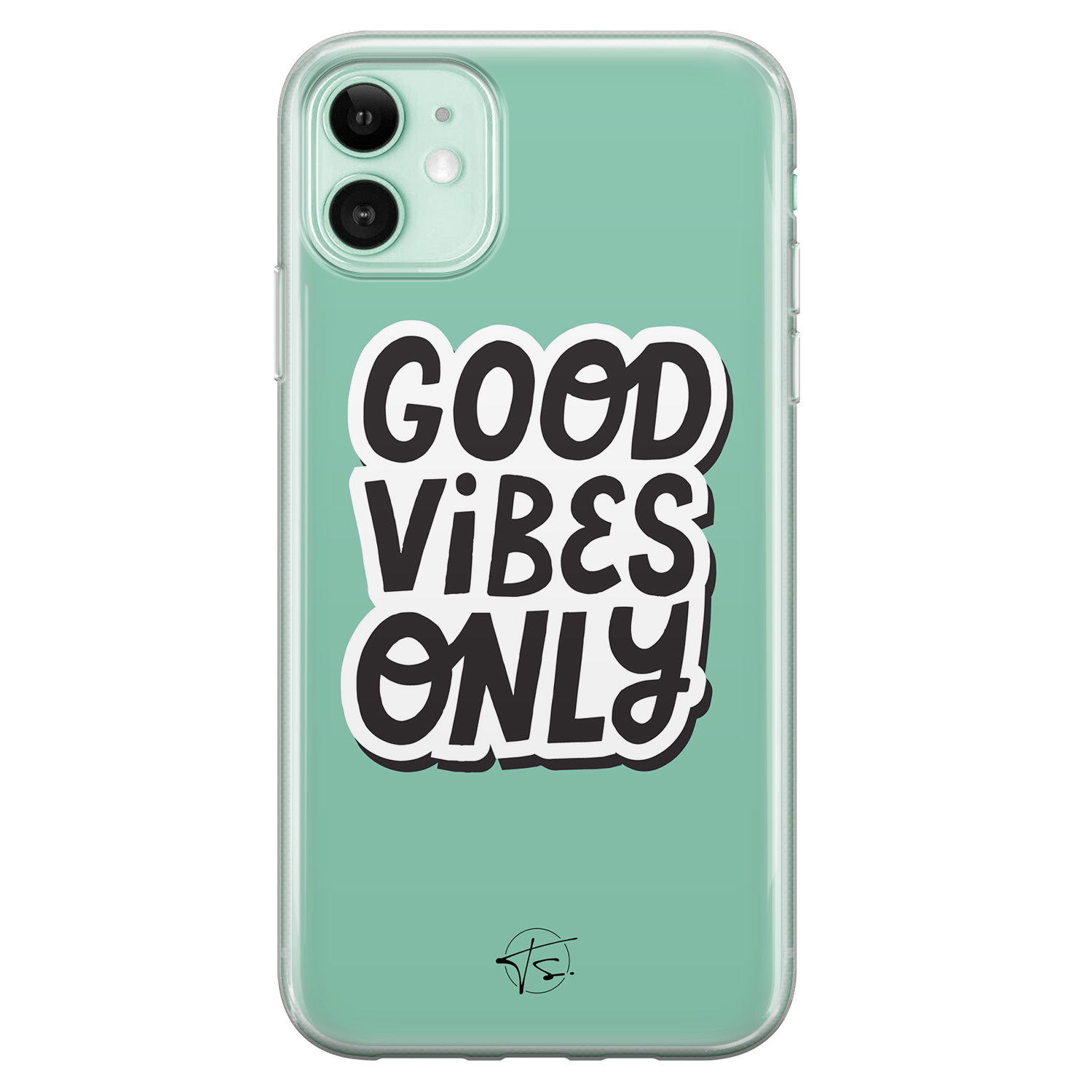 Telefoonhoesje Store iPhone 11 siliconen hoesje - Good vibes only