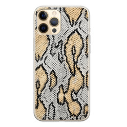 ELLECHIQ iPhone 12 Pro siliconen hoesje - Stay Golden Marble